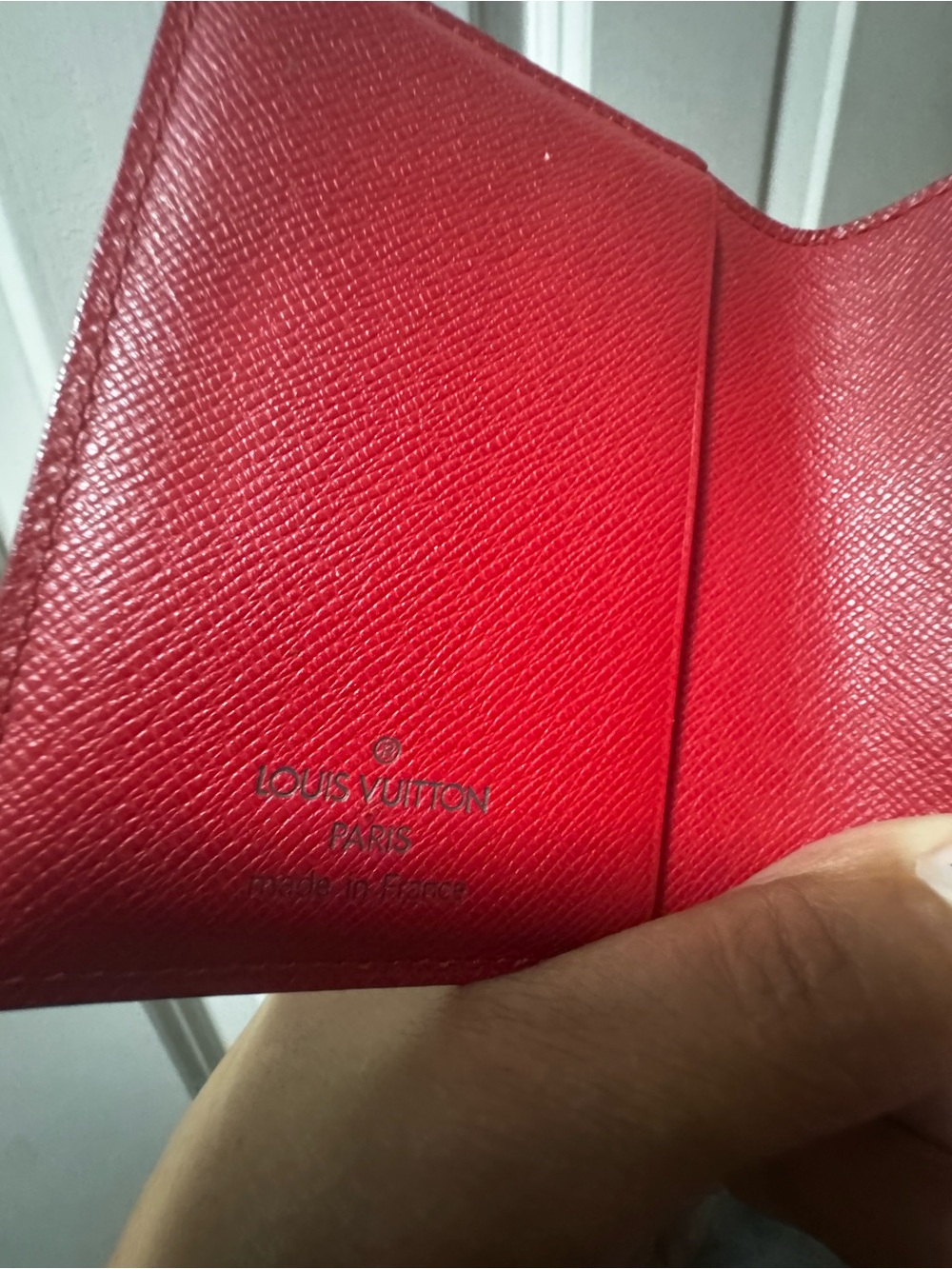 Louis Vuitton Red Epi Leather Card Holder Wallet - Picture 5 of 6